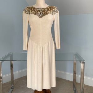 Incredible Pat Sandler knit, sequin embellished Sz 12